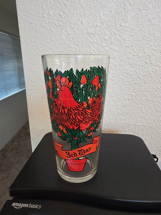 1976 Vintage 12 days of Christmas glass|123347