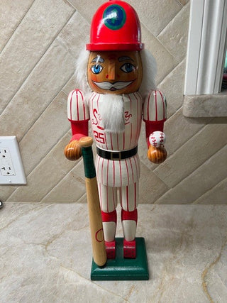 sv - Village Sluggers 10" Baseball P:layer Nutcracker