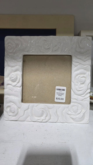 VTG Porcelain PhotoFrame Roses