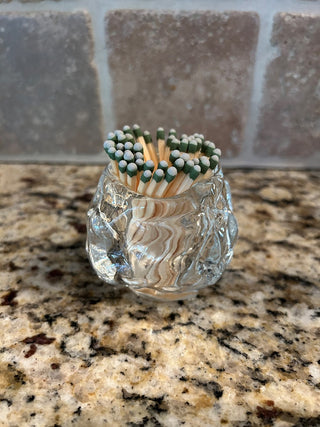 Snowball Crystal Votive/Match Holder    MTS|125081