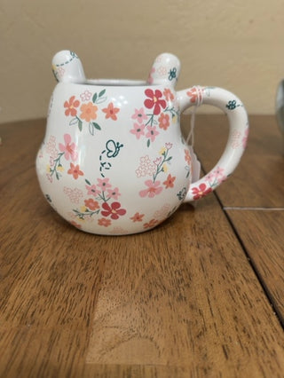 Disney Park Floral Pooh Mug