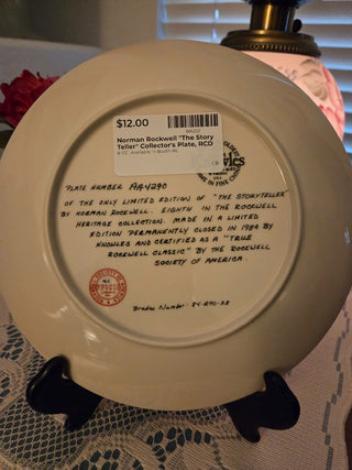 Norman Rockwell "The Story Teller" Collector's Plate, RCD|144883