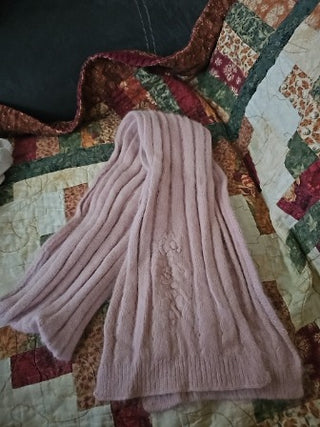 Dusty Pink Cashmere Vintage Scarf