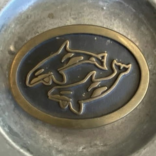 Bronze orca belt buckle|120919