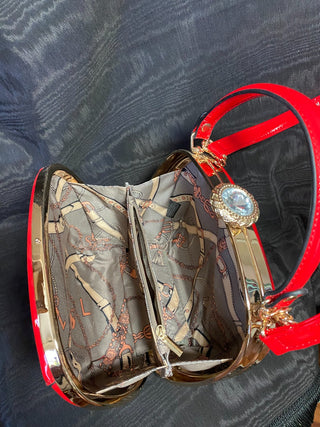 Red Purse with Adjustable & Removable Shoulder Strap - RSV|94614