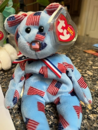 Union TY Beanie Baby Plush Bear
