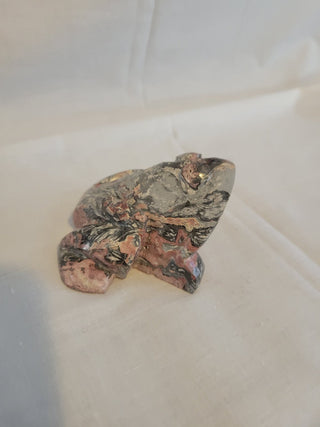 Gray & Pink Stone 3" Frog Figurine RCD