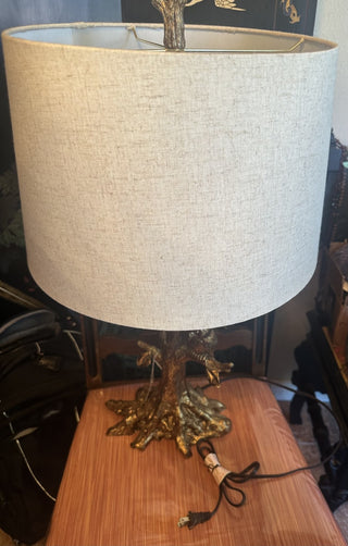 Table lamp featuring an owl perched on tree #47 VV MTS|112885