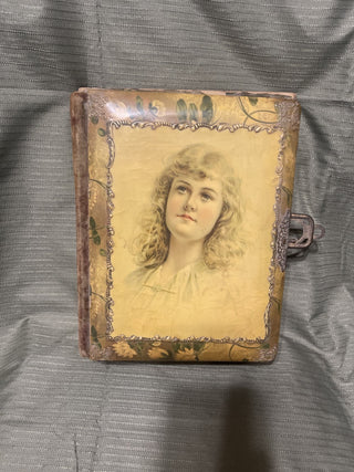 antique Victorian celluloid box rsv
