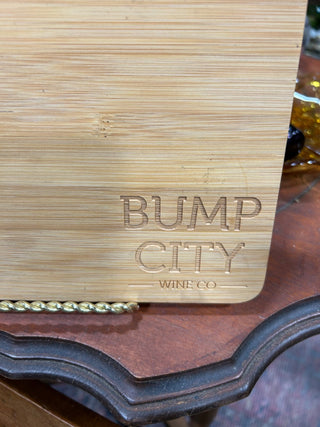 Bump City wine co. cutting board