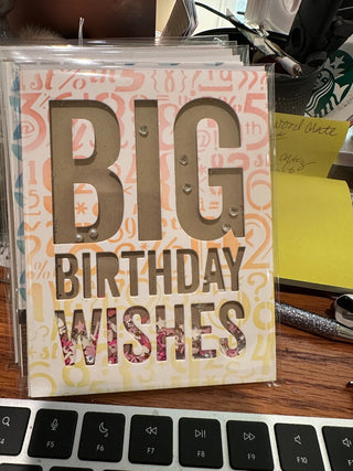 Birthday Card - "Big Birthday Wishes" GF261 RCD|73806