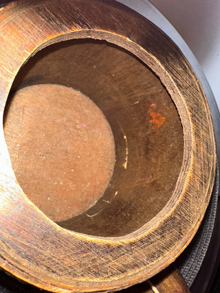 Basket Wood-Bamboo Round w/lid MTS|131309