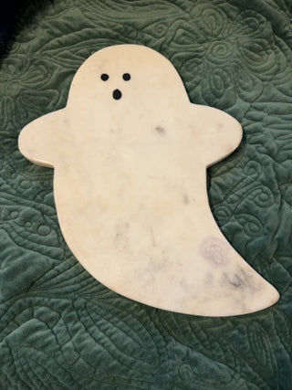 Halloween Ghost Marble Cheeseboard Cutting Board 13” x 10”