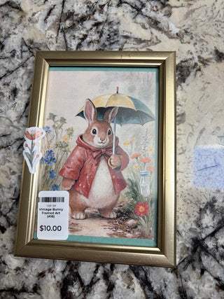 Vintage Bunny Framed Art (A16) RCD