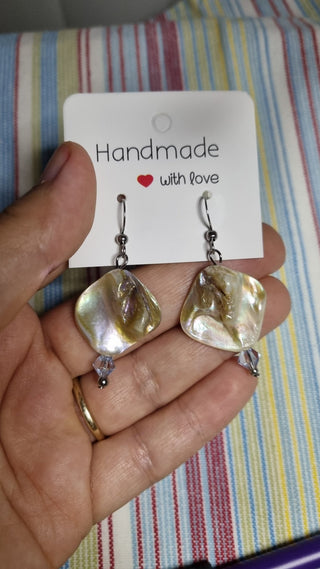 Handmade Earrings Baroque Pearl