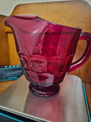 Vintage Viking Gregorian Ruby Pitcher
