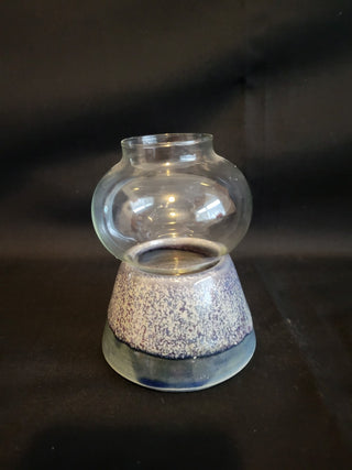 Clouds Folsom Pottery Candle Holder & Glass Chimney RCD|115424