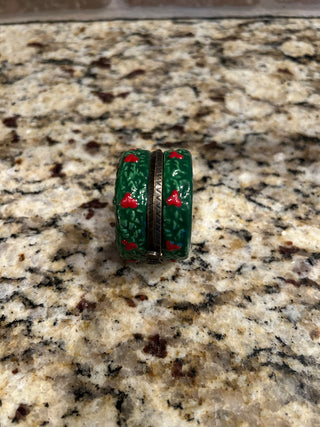 Wreath Trinket Box with Candy Cane Trinket   MTS|124971