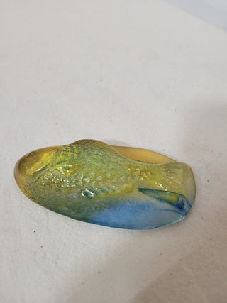 Unique Hand Blown Glass Fish Paperweight RCD