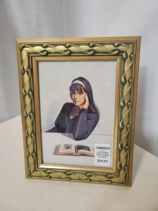 Gold Frame 7x9 Betty Jean Thiebaud & Book print copy RCD|82545