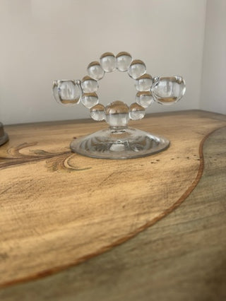 AJ - Imperial Glass Double Candle Holder