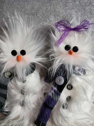 Frazzled snowman button couple rsv|134691