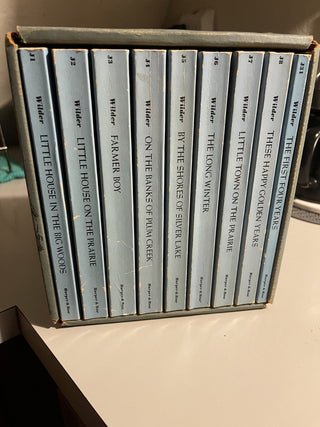 '71 Little House on Prairie Wilder 9 Book/Box--SP MTS