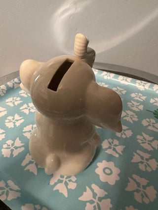 Elephant Bank White Ceramic MTS|119990