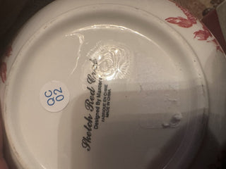 Sketch Red Crab Maxcera 9.5" X 4.25" Serving Bowl Ocean Sea Beach #63 VV MTS|111691