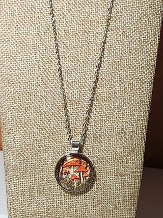 Mushroom pendant necklace RCD