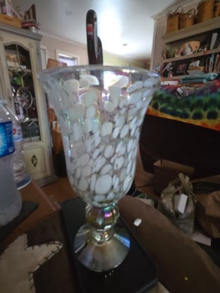 Beautiful Hand Blown tealight goblet