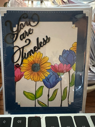 Card - "you are timeless"  (blank inside) mh RCD|90661