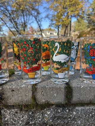 12F GCC JP Vintage Glassware by Brockway 12 Days of Christmas Glassware MTS|134181