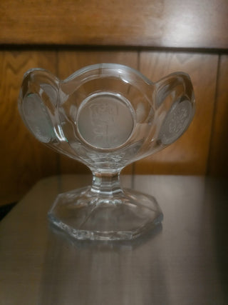 Avon Coin Glass Ice Cream Glass|55297