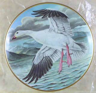 Franklin Porcelain Water Birds of World Snow Goose 1981 #47 VV MTS|99455
