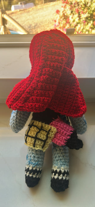 handmade crochet doll of Sally