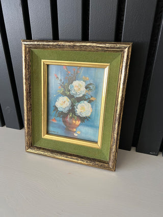 Vintage green velvet frame art RSV|96988