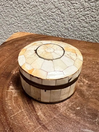 Bone and brass trinket box RSV|103284