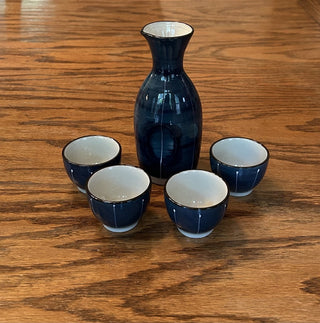 Vintage Sake Set, 5 Piece   MTS|99565