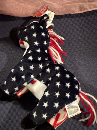 Beanie Baby "Lefty 2000" patriotic donkey. #SM RCD