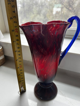Bohemian Czech Art Glass Vase-RSV