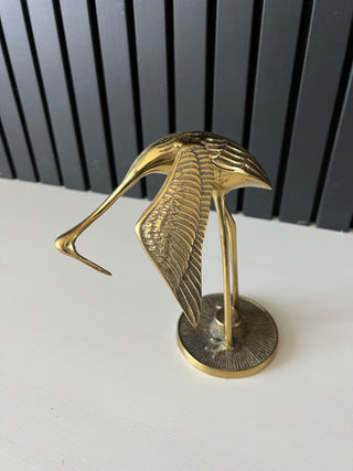 Vintage brass crane small RSV|105582