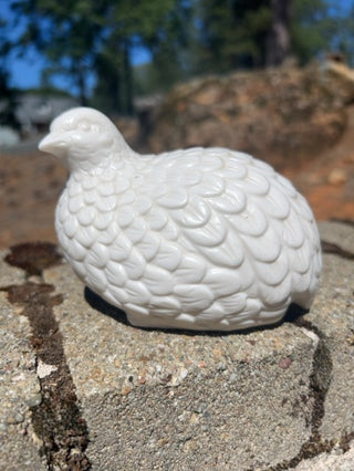 JP #1 Kelvin’s Japan Otagiri White Vintage Porcelain Quail Figurine Mid Century Bird Decor