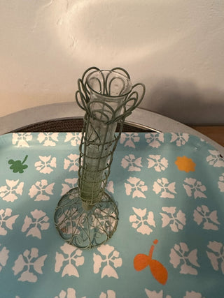 Bud Vase Green Wire MTS|115201