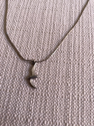 Silvertone seagull necklace