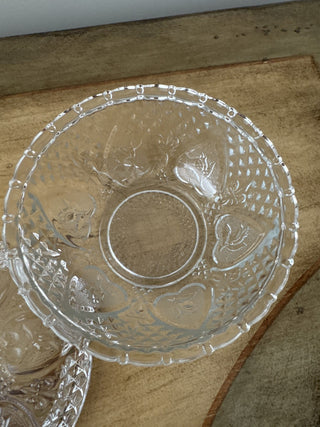 AJ - Small Clear Glass Covered Bowl MTS|79366