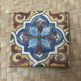 Yellow Blue Mediterranean Ceramic Tile RSV