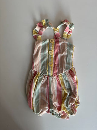 12M - Pastel Striped Romper - Jessica Simpson RSV|77156