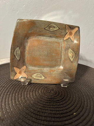 Trinket Tray Flower Leaf Salt & Pepper|128212