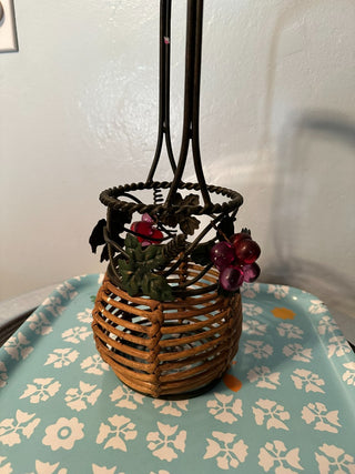 Basket Wine Bottle Holder MTS|115118